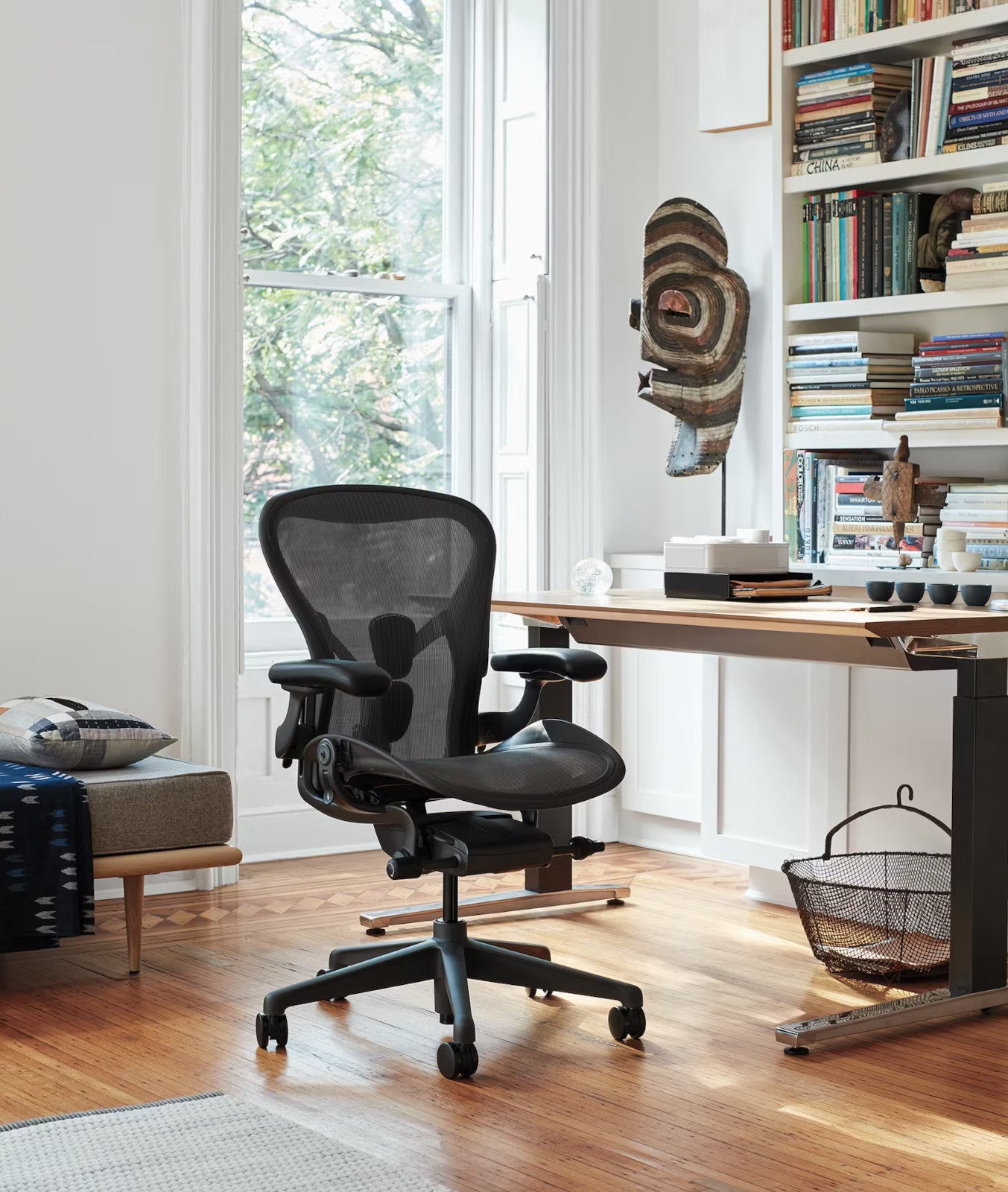 Herman Miller Aeron Chair i Graphite på hjemmekontor
