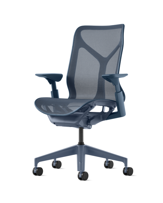 Cosm Mid Back with Height adjustable arms, Nightfall